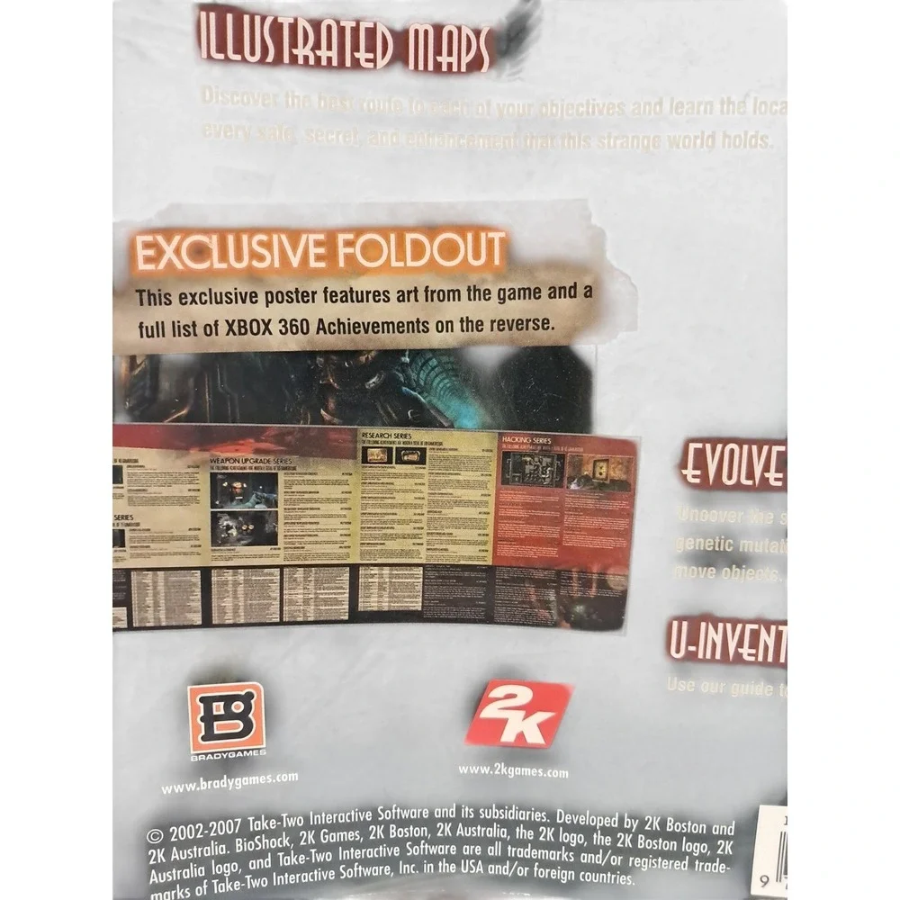 Bioshock BradyGames Strategy Guide‎ - With Poster